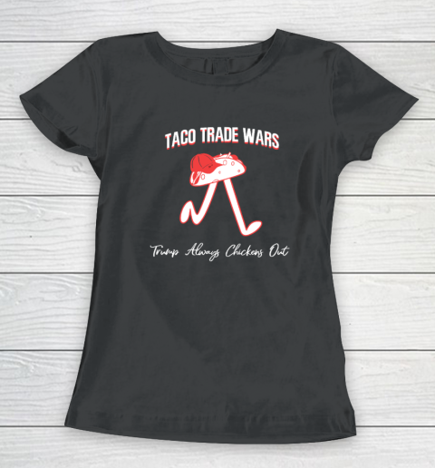 Taco Trade War Trump Always Chickens Out Women's T-Shirt