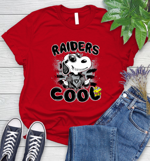 NFL Football Oakland Raiders Cool Snoopy Shirt Women's T-Shirt 11