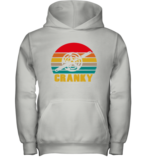 Bicycle Cranky Cycling Lovers Sunset Vintage Youth Hoodie