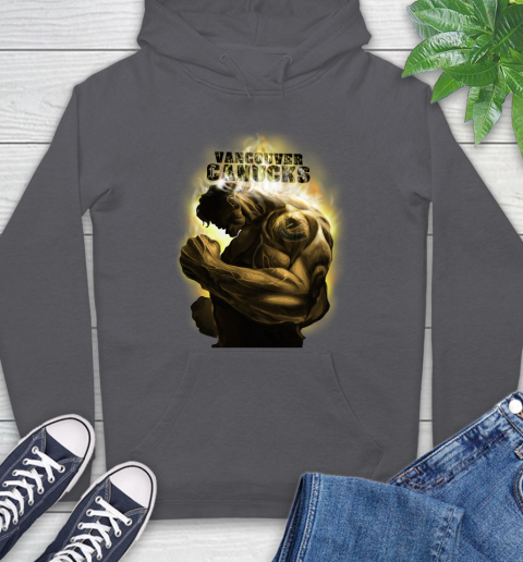 Vancouver Canucks NHL Hockey Hulk Marvel Avengers Sports Hoodie 7