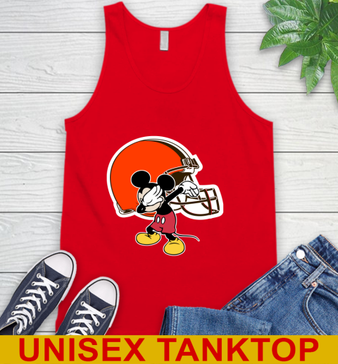 Cleveland Browns NFL Football Dabbing Mickey Disney Sports Tank Top 6