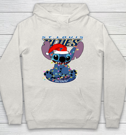 St.Louis Blues NHL Hockey noel stitch Christmas Hoodie - Image 9
