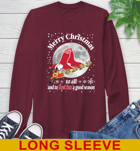 Boston Red Sox Merry Christmas To All And To Red Sox A Good Season MLB Baseball Sports Long Sleeve T-Shirt 7