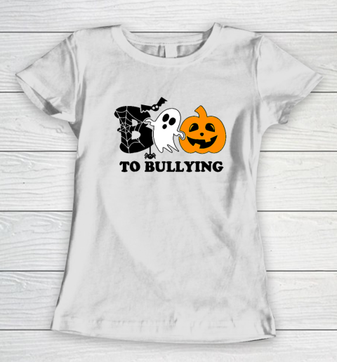Boo To Bullying Orange Anti Bullying Unity Day Halloween Women's T-Shirt