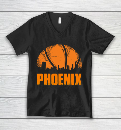 Phoenix Basketball B Ball City Arizona State V-Neck T-Shirt