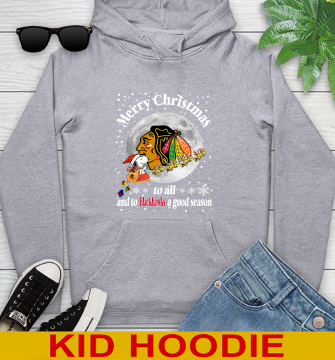 Chicago Blackhawks Merry Christmas To All And To Blackhawks A Good Season NHL Hockey Sports Youth Hoodie 6