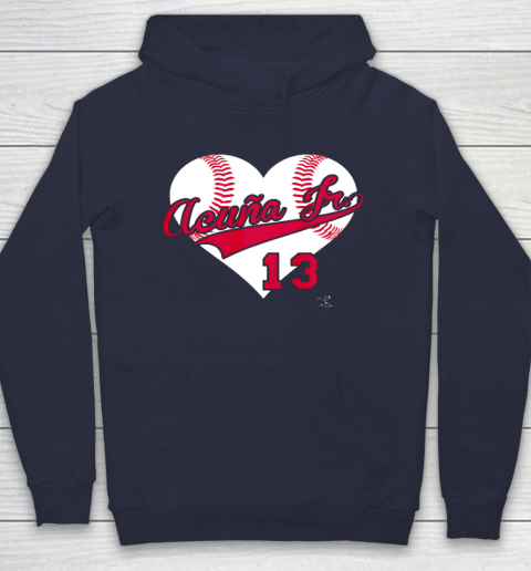 Ronald Acuna Jr Baseball Heart Gameday Hoodie 2