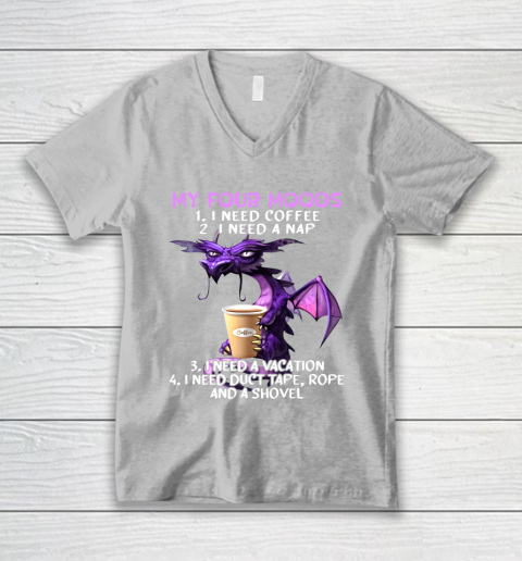 My Four Moods Glumy Dragon V-Neck T-Shirt 3