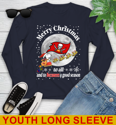 Tampa Bay Buccaneers Merry Christmas To All And To Buccaneers A Good Season NFL Football Sports Youth Long Sleeve 2