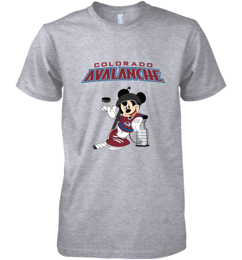 Mickey Colorado Avalanche With The Stanley Cup Hockey NHL Premium Men's T-Shirt