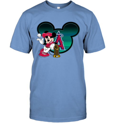 DISNEY PITCHING MICKEY MOUSE LA LOS ANGELES DODGERS MLB BASEBALL T SHIRT  Mens S