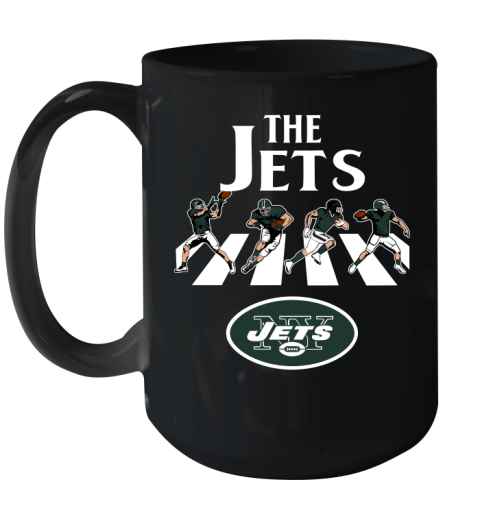 NFL Football New York Jets The Beatles Rock Band Shirt Ceramic Mug 15oz