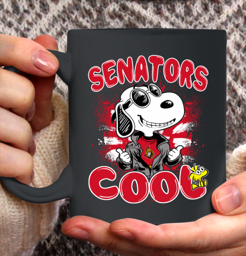 NHL Hockey Ottawa Senators Cool Snoopy Shirt Ceramic Mug 15oz