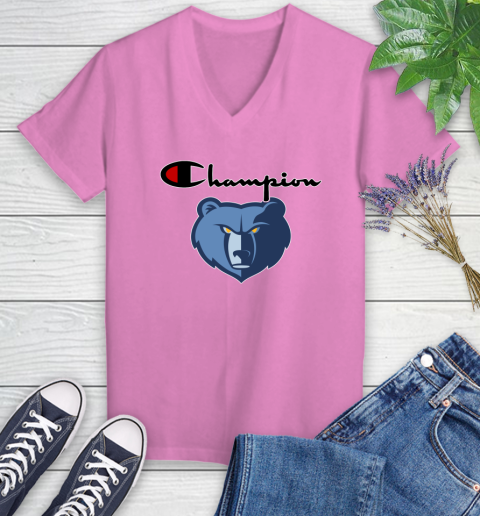 NBA Basketball Memphis Grizzlies Champion Shirt Women's V-Neck T-Shirt 10