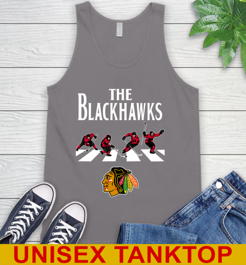 NHL Hockey Chicago Blackhawks The Beatles Rock Band Shirt Tank Top 6