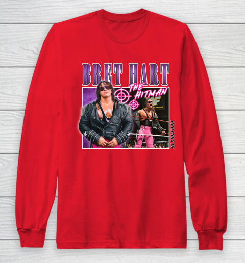 Bret Hart The Hitman Long Sleeve T-Shirt 7