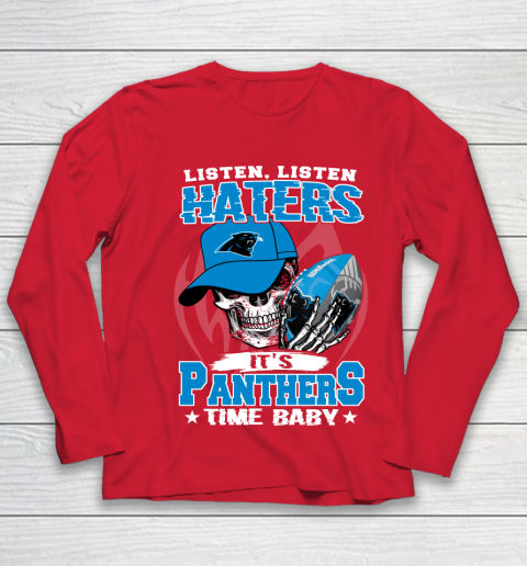 Listen Haters It is PANTHERS Time Baby NFL Youth Long Sleeve 8