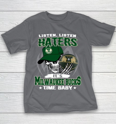 Listen Haters It is BUCKS Time Baby NBA Youth T-Shirt 5