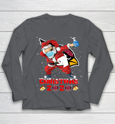 Arizona Cardinals Funny Santa Claus Dabbing Christmas 2020 NFL Youth Long Sleeve 6