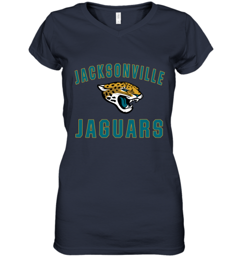 Jacksonville Jaguars Nfl Line By Fanatics Branded Vintage Victory Women's V-Neck T-Shirt