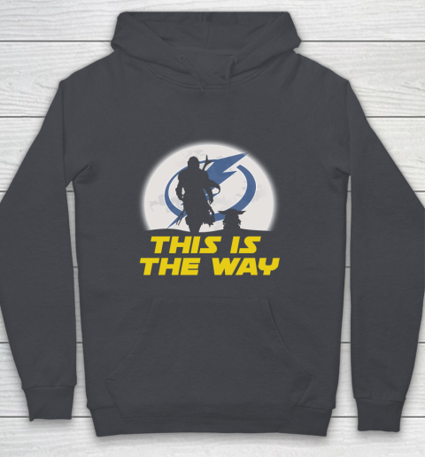 Tampa Bay Lightning NHL Ice Hockey Star Wars Yoda And Mandalorian This Is The Way Youth Hoodie 5