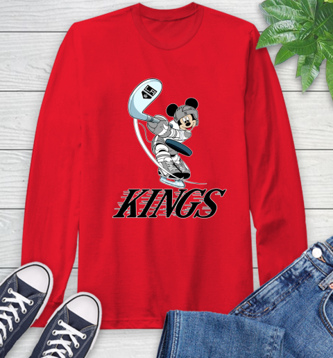 NHL Hockey Los Angeles Kings Cheerful Mickey Mouse Shirt Long Sleeve T-Shirt 11
