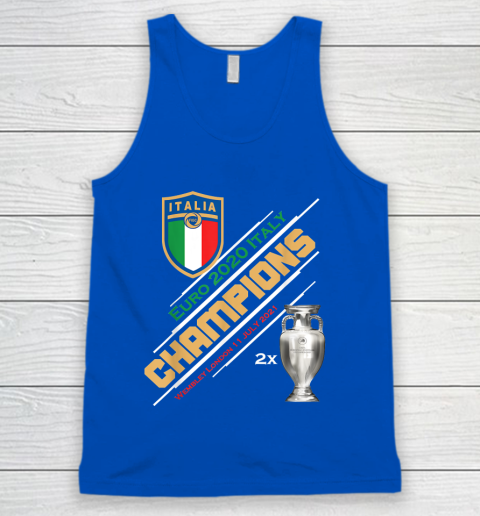 Italy Champions 2020 Euro Forza Azzurri Italia Football Tank Top 4