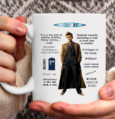 Doctor Who Shirt Dr. Who Quotes Ceramic Mug 11oz