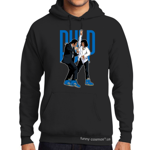 Air Jordan 5 Laney Royal Matching Sneaker Tshirt Pulp Fiction Dance Blue and Yellow Jordan Tshirt 3