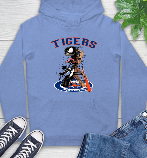 MLB Detroit Tigers Baseball Venom Groot Guardians Of The Galaxy Hoodie 11