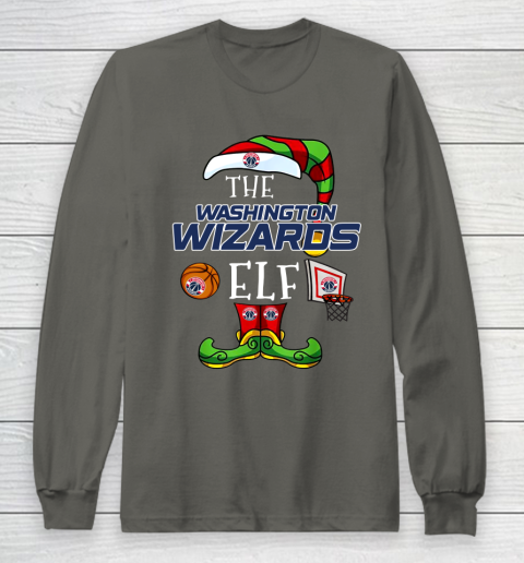 Washington Wizards Christmas ELF Funny NBA Long Sleeve T-Shirt 5
