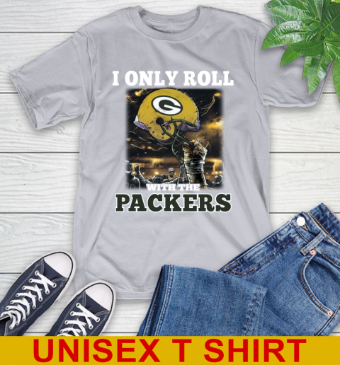 Green Bay Packers NFL Football I Only Roll With My Team Sports T-Shirt 5