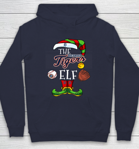 Detroit Tigers Christmas ELF Funny MLB Hoodie 2