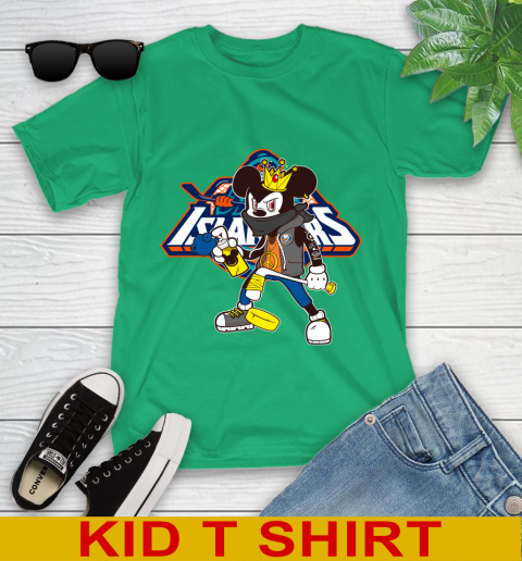 New York Islanders NHL Hockey Mickey Peace Sign Sports Youth T-Shirt 6