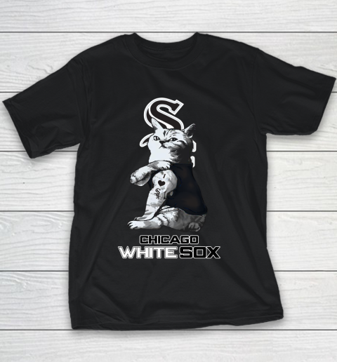 MLB Baseball My Cat Loves Chicago White Sox Youth T-Shirt