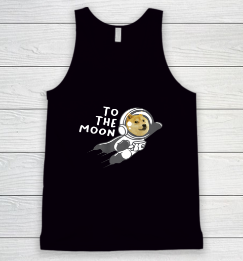 Dogecoin to the Moon Shirt Hodl Doge Coin Crypto Currency Tank Top