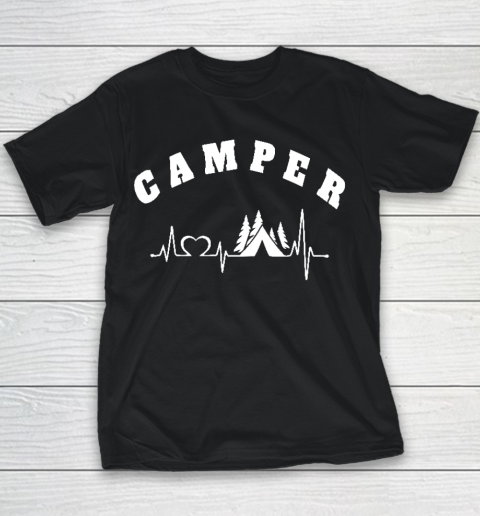 Heartbeat Camping Hobby Camper Youth T-Shirt