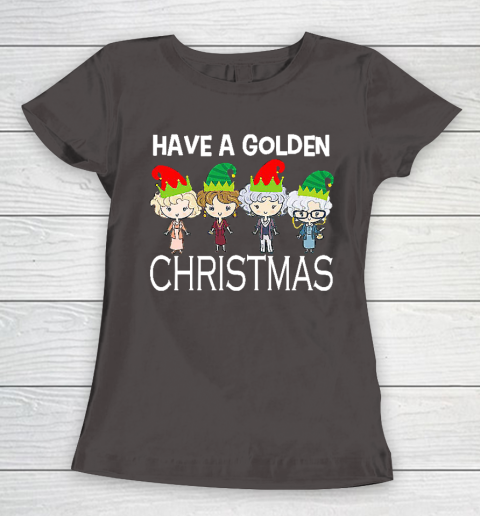 Golden Girls Lovers Gift T shirt Have A Golden Christmas Vintage Women's T-Shirt 7