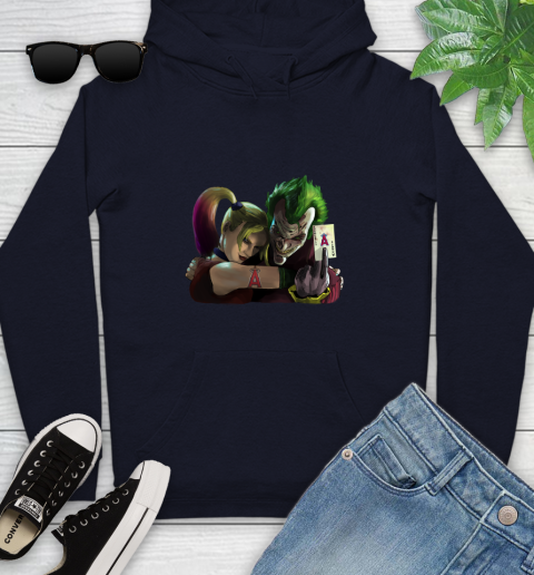 Los Angeles Angels MLB Baseball Joker Harley Quinn Suicide Squad Youth Hoodie 4