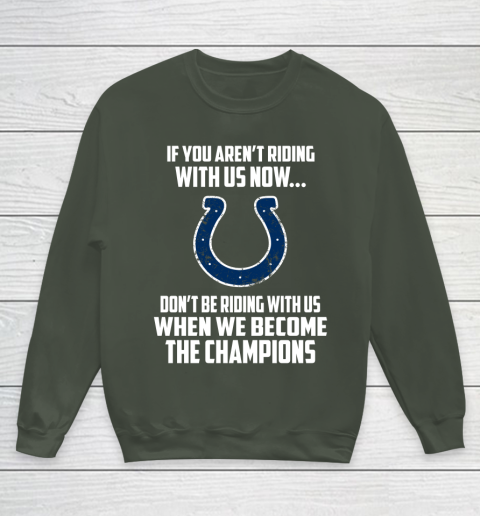NFL Indianapolis Colts Football We Become The Champions Youth Sweatshirt - Image 9