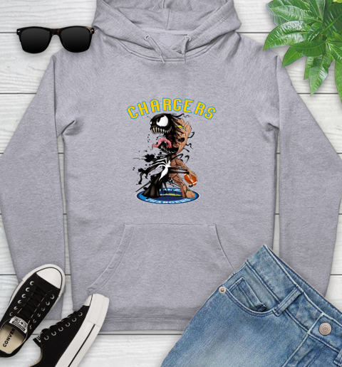 NFL San Diego Chargers Football Venom Groot Guardians Of The Galaxy Youth Hoodie 6