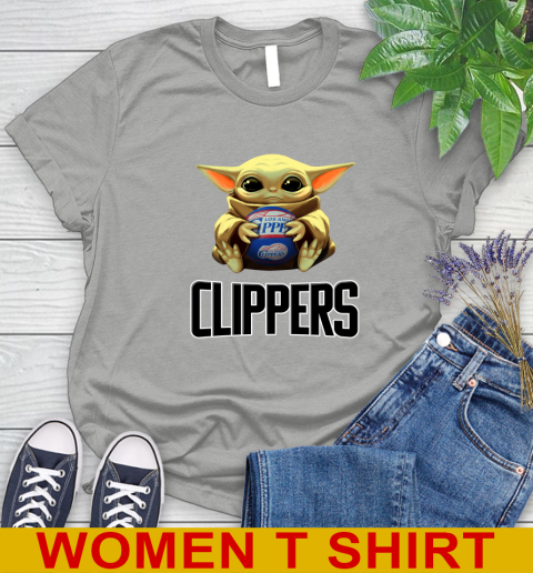 NBA Basketball LA Clippers Star Wars Baby Yoda Shirt 99