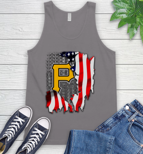 Pittsburgh Pirates MLB Baseball American Flag Tank Top 6