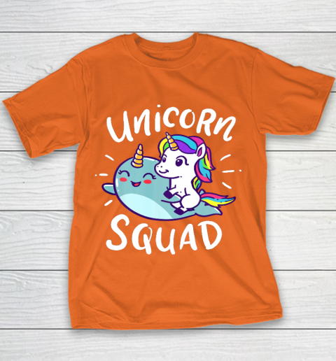 Unicorn Squad Narwhal Funny Cute Birthday Party Present Gift Youth T-Shirt 4