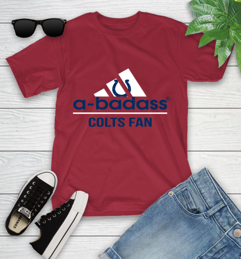 Indianapolis Colts NFL Football A Badass Adidas Adoring Fan Sports Youth T-Shirt 14