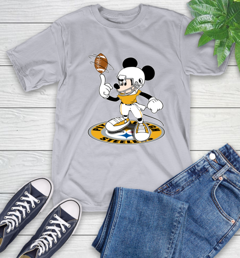NFL Football Pittsburgh Steelers Cheerful Mickey Disney Shirt T-Shirt 6