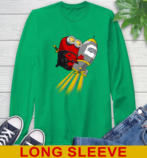 NBA Basketball San Antonio Spurs Deadpool Minion Marvel Shirt Long Sleeve T-Shirt 8