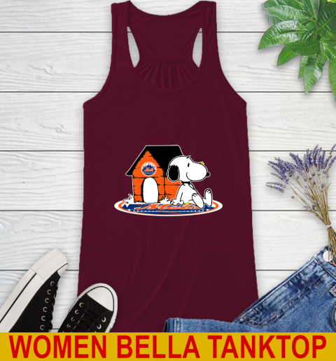MLB Baseball New York Mets Snoopy The Peanuts Movie Shirt Racerback Tank 3