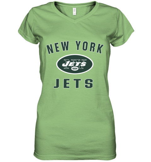 New York Jets NFL Pro Line by Fanatics Branded Vintage Victory Women's V-Neck T-Shirt