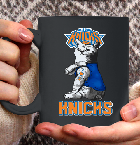 NBA Basketball My Cat Loves New York Knicks Ceramic Mug 11oz